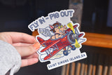 Fly In - Pig Out SSBBQ Sticker
