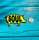 SOUL Pig Sticker- Yellow/Black