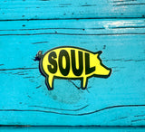 SOUL Pig Sticker- Yellow/Black