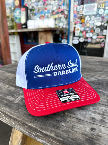 SSBBQ Richardson 112 Hat- Red/Blue/White