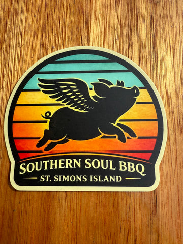 SSBBQ Sunset Sticker